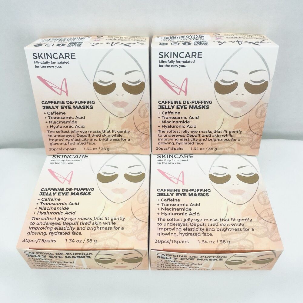 LA Splash Cosmetics Soft Caffeine De-Puffing Jelly Eye Masks 60 Pcs/30 pairs